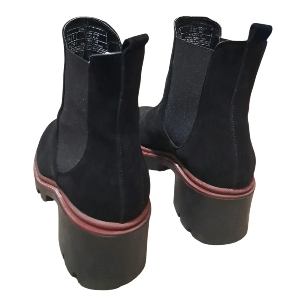 Antonio de Faria Black Suede Chelsea Boots – EU 39 / US 8 – Portugal Made - Picture 12 of 16